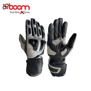 LEATHER AND CORDURA MIX MOTORBIKE GLOVE | BC 317