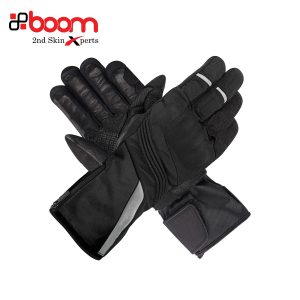 LEATHER AND CORDURA MIX MOTORBIKE GLOVE | BC 324